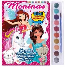 Meninas Livro para Pintar com Aquarela
